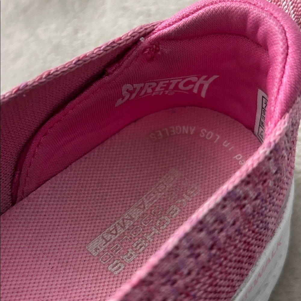 Skechers Air Cooled Goga Mat Women's Pink Knit Slip-On Sneakers Size 7.5 - Picture 7 of 7